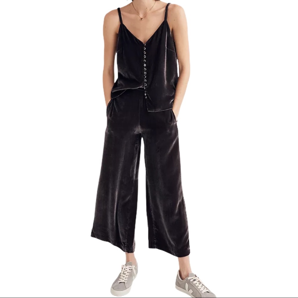 Madewell Black Wide-Leg Jumpsuit